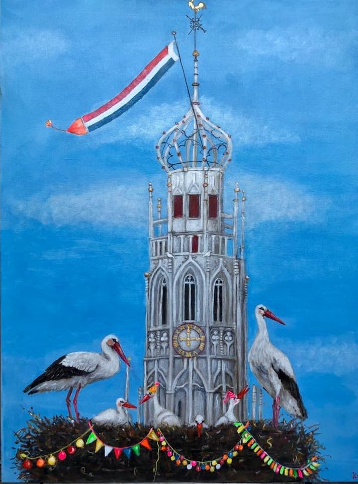 Schilderij: Bakenessertoren