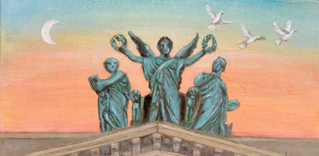 Schilderij: Mannen van het Teylers