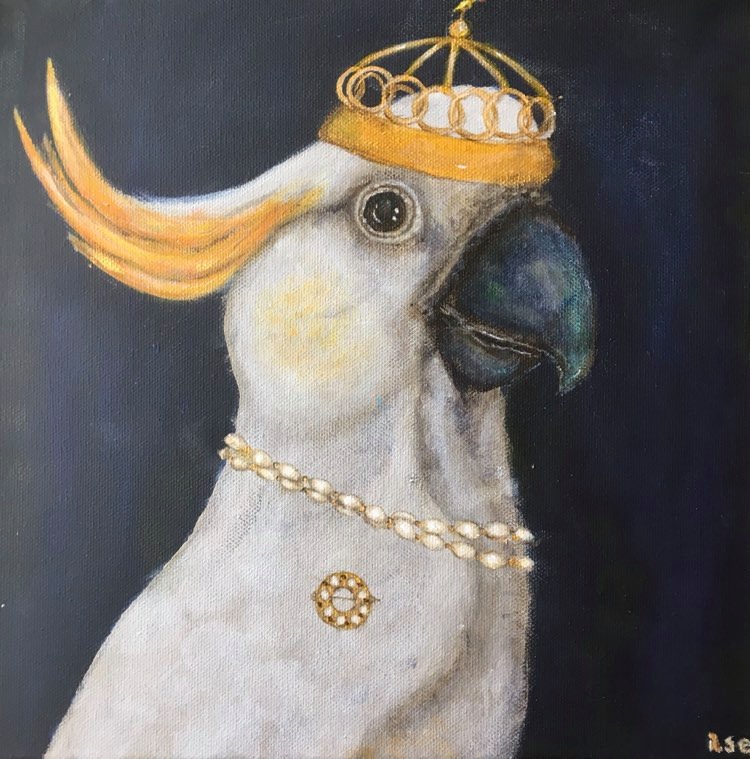 Schilderij: Hare Koninklijke Kakatoe