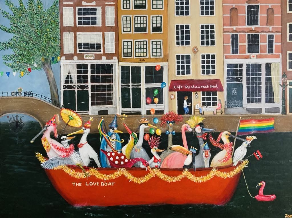 Schilderij: The Love Boat