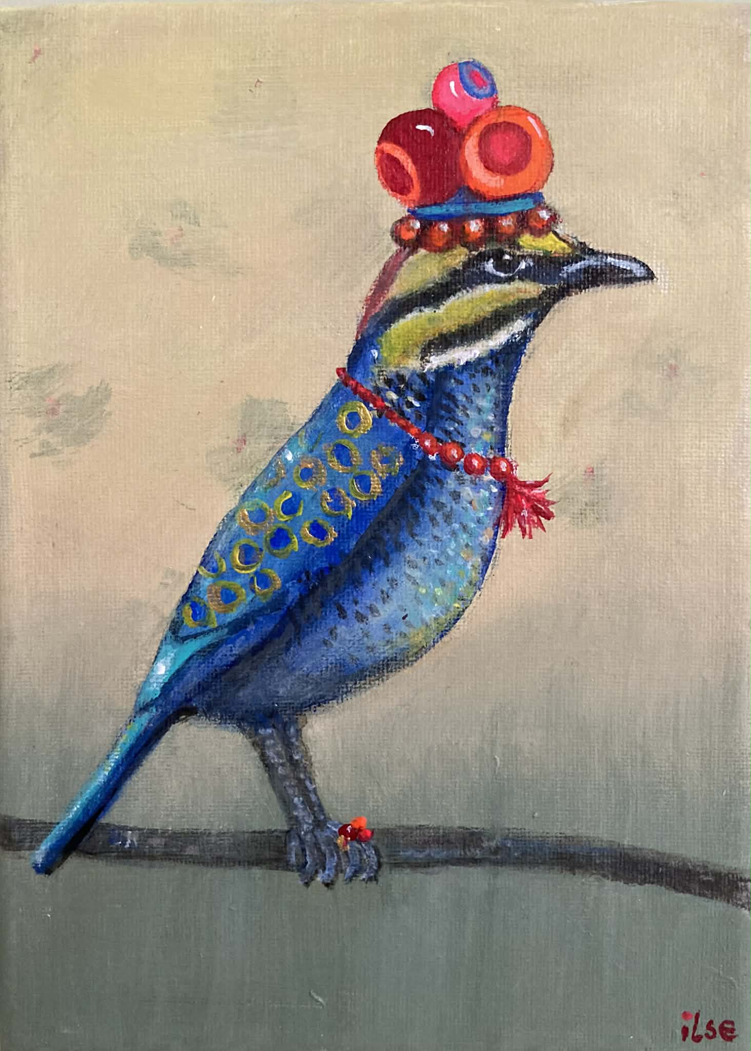 Schilderij: The Blue Lady